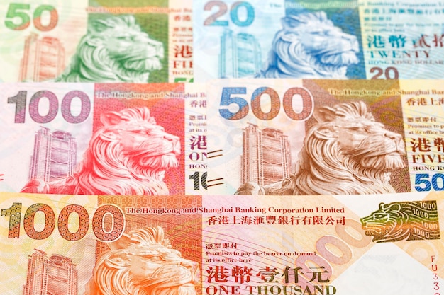 Dólar de Hong Kong un fondo de negocios