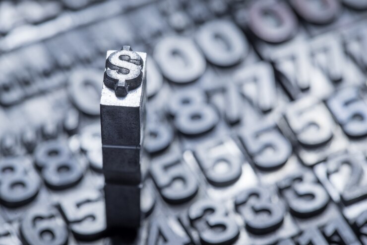 Dólar, Libra, sinal de câmbio