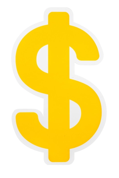 Dollar-Zeichen-Papier-Handwerk-Illustration-Ikonen-Design-Aufkleber