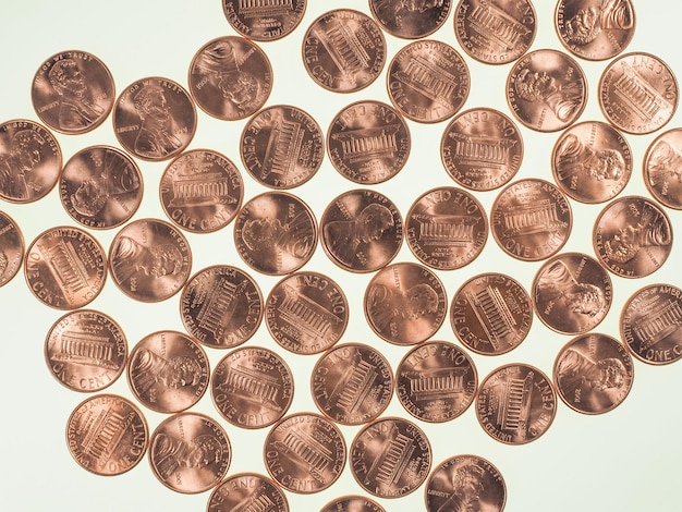 Dollarmünzen 1 Cent Weizen Penny Cent