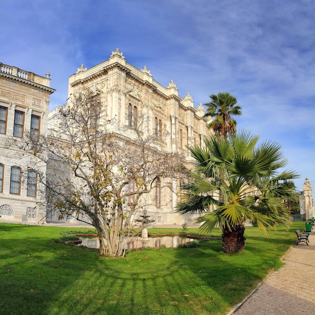 Dolmabahçe-Palast im Winter, Istanbul, Türkei