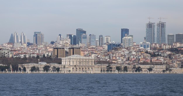 Dolmabahçe-Palast und Besiktas in Istanbul City