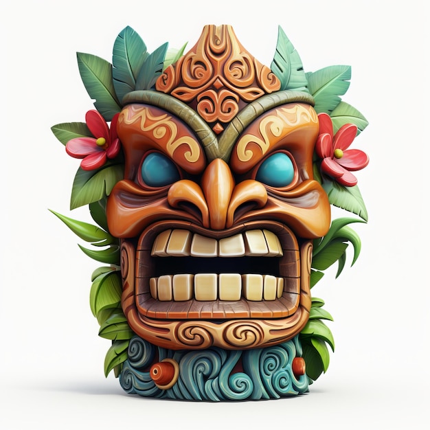 Ídolo vibrante de Tiki Un tributo colorido