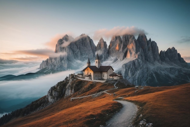 dolomitas de paso de montaña