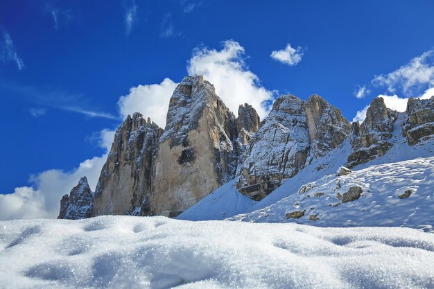 Foto los dolomitas son una cordillera en italia.