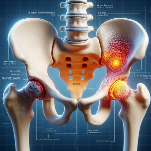 Dolor en la articulación de la cadera con derrame