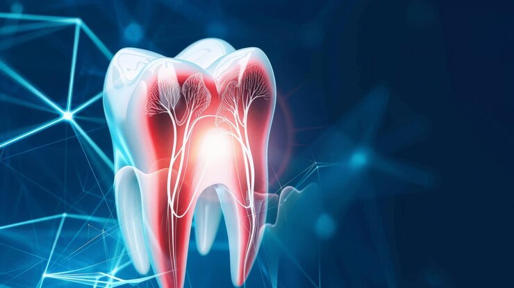 Dolor dental y dolor de dientes Síntomas antecedentes médicos con imágenes de rayos X de los dientes y las encías