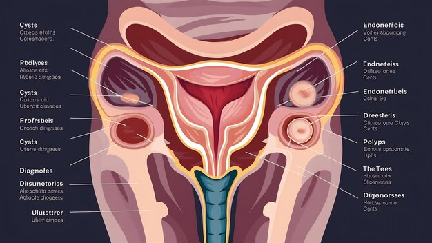 Foto dolor y enfermedades de la entrepierna concepto diagnóstico de disfunciones uterinas