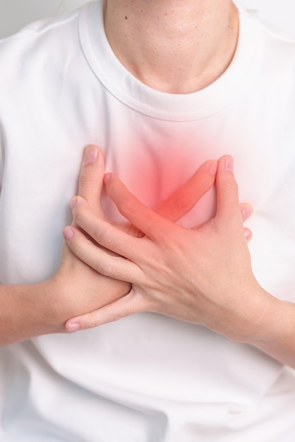 Dolor en el pecho debido a insuficiencia del sistema respiratorio y cardiovascular Cáncer de pulmón Asma