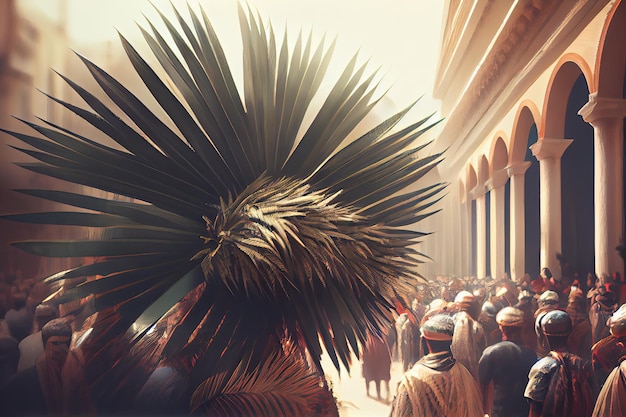 Domingo de Ramos por ocasião da entrada de Jesus em Jerusalém