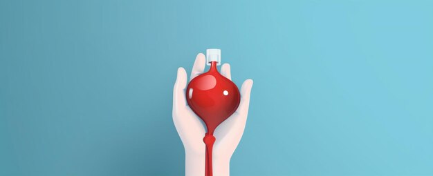 Donación ayuda dar sangre día corazón donante mundo salud vida IA generativa