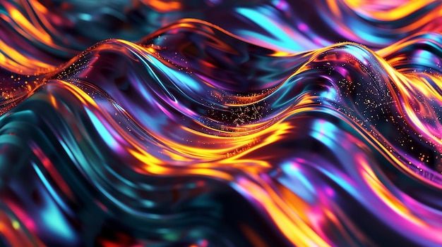 Donde los colores fluyen como ríos de luz
