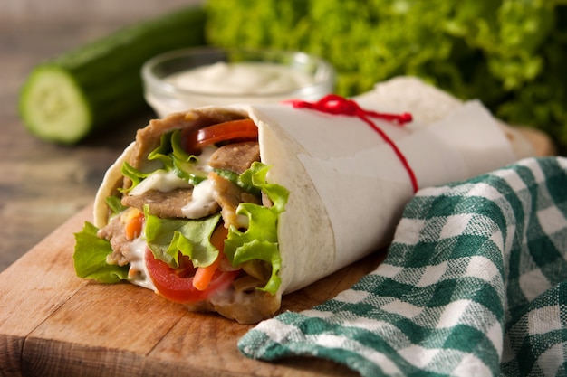 Doner kebab o sandwich de shawarma