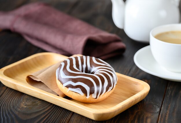 Donut de chocolate