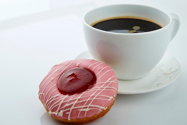 Donut com café