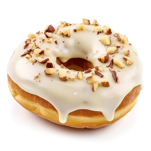 Donut de creme branco