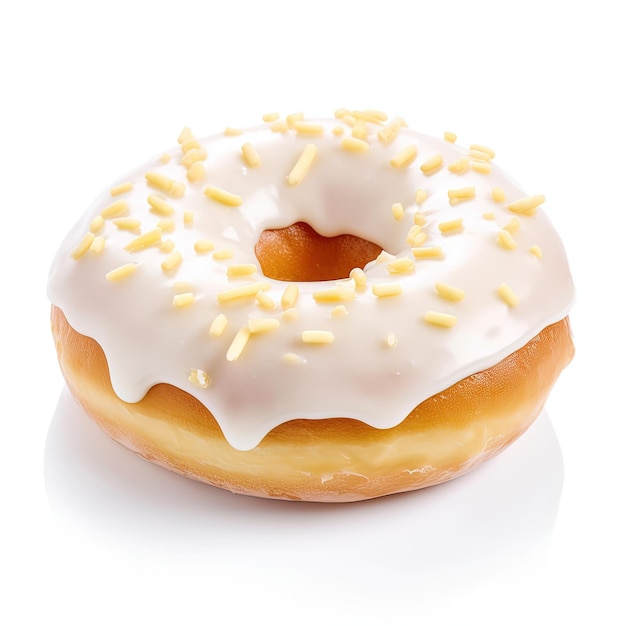 Donut de creme branco