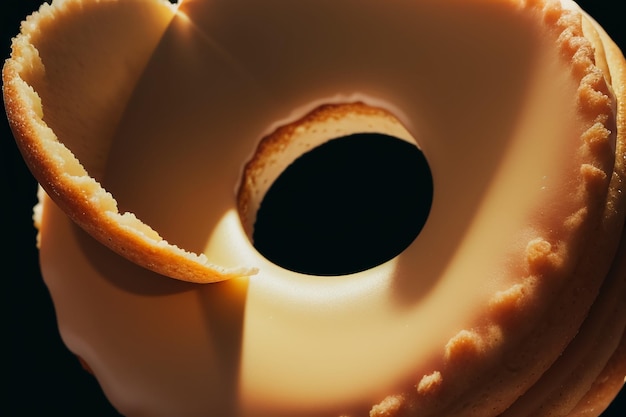 Donut deliciosa comida gourmet lanche papel de parede ilustração de fundo comida favorita