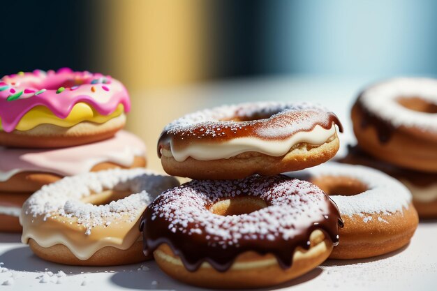 Donut deliciosa comida gourmet snack fondo de pantalla ilustración comida favorita