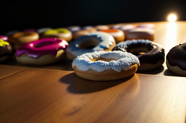 Foto donut deliciosa comida gourmet snack fondo de pantalla ilustración comida favorita