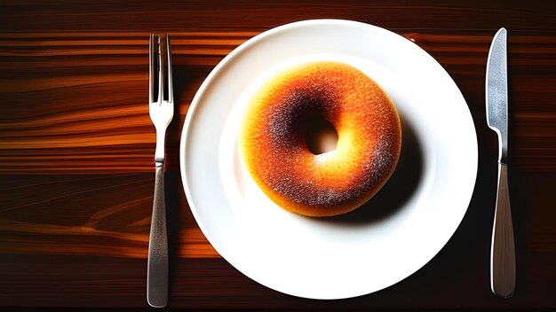 Donut em um prato