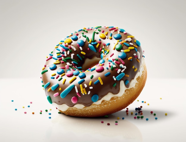 Donut-Food-Fotografie-Illustration, erstellt mit Generative A