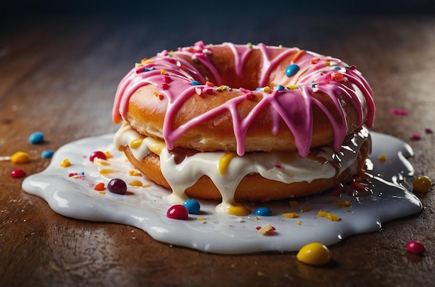 Donut con helado