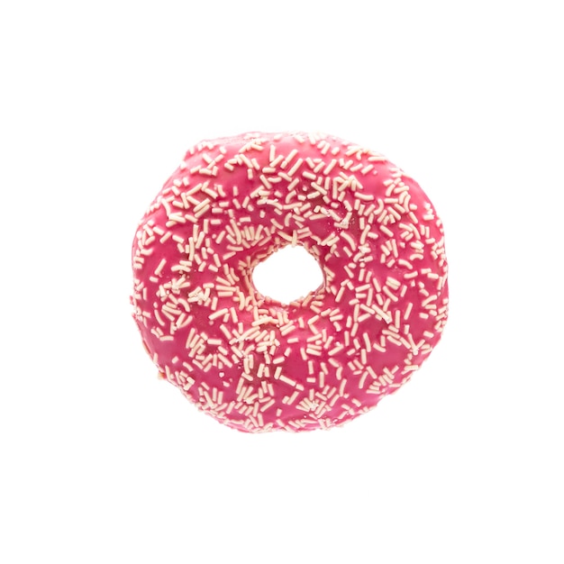 Foto donut isolado em um fundo branco.