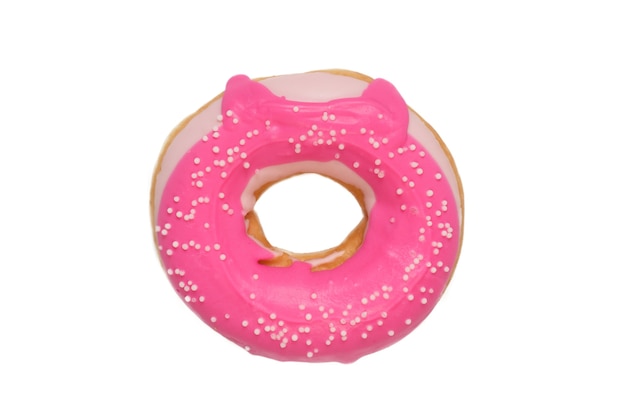 Donut isoliert auf weißem Hintergrund.