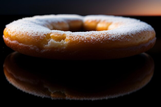 Donut köstliches Gourmet-Essen Snack Tapete Hintergrund Illustration Lieblingsessen