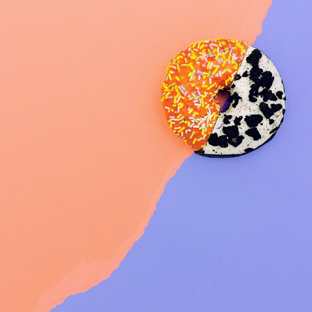 Donut Mix iss mich minimalistisches Design kreative Kunst