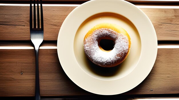 Donut en un plato