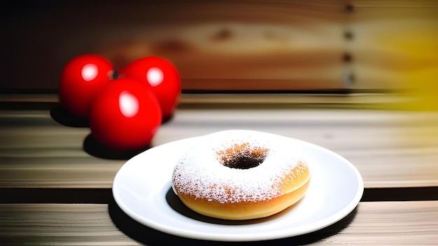 Donut en un plato