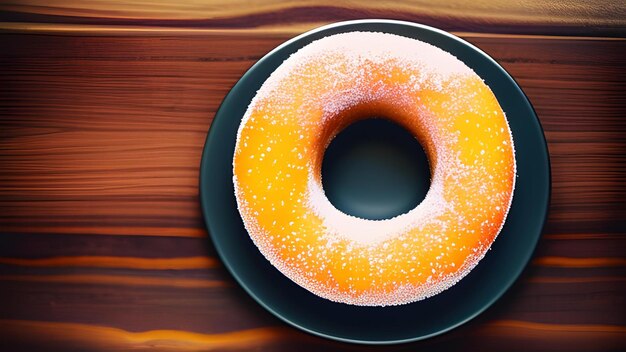 Donut en un plato