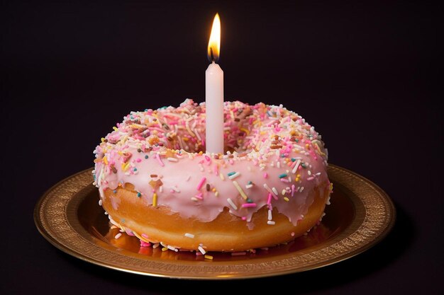 Foto donut con tarta y limón