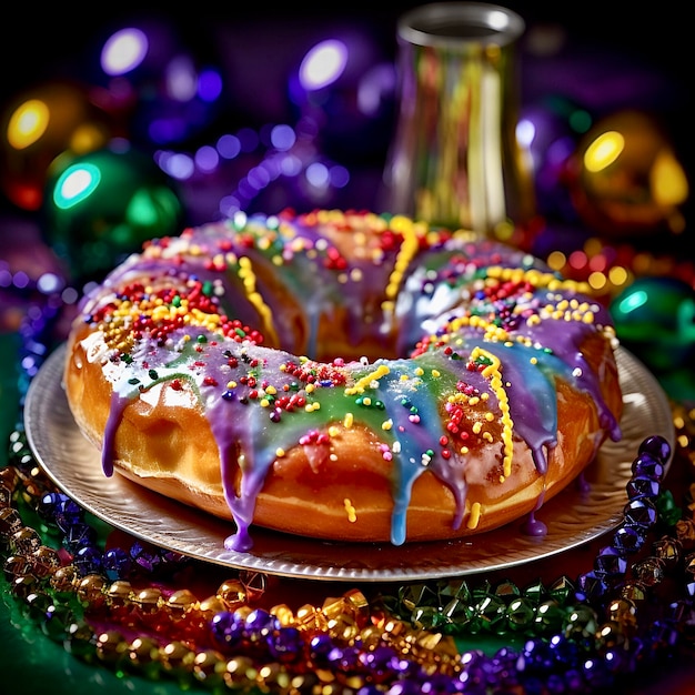 Donuts am Mardi Gras Tag