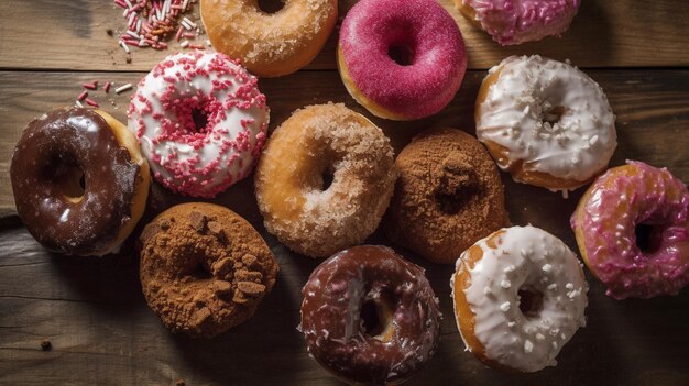 Donuts cerrados y redondos caseros