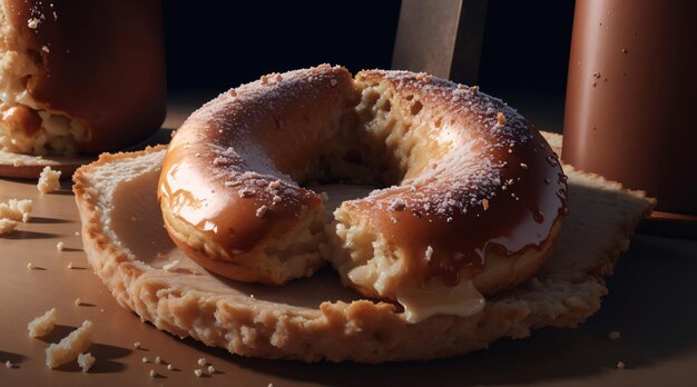 Foto donuts com cobertura de caramelo 5