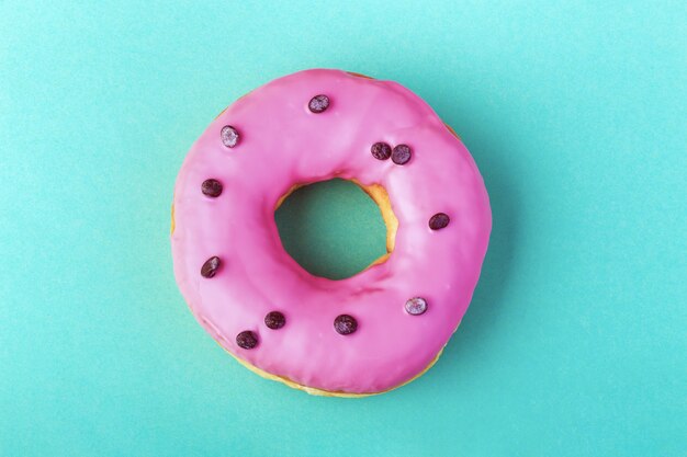 Donuts com cobertura rosa