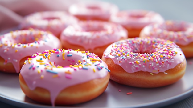 Donuts com esmalte doce