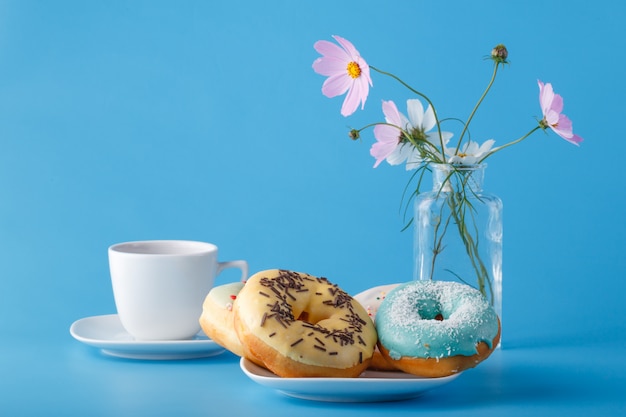 Donuts con flores