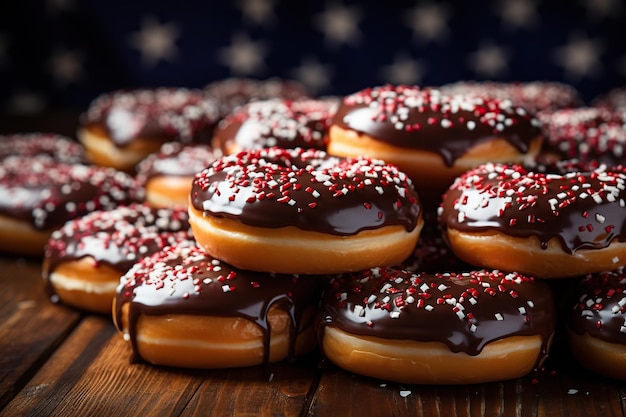 Donuts Hannukah comida generada por IA