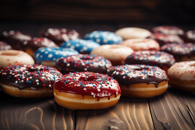 Donuts Hannukah comida generada por IA