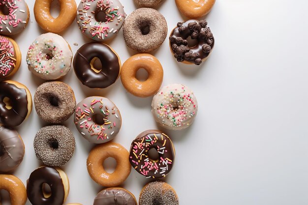 Donuts mit vielen Geschmacksrichtungen