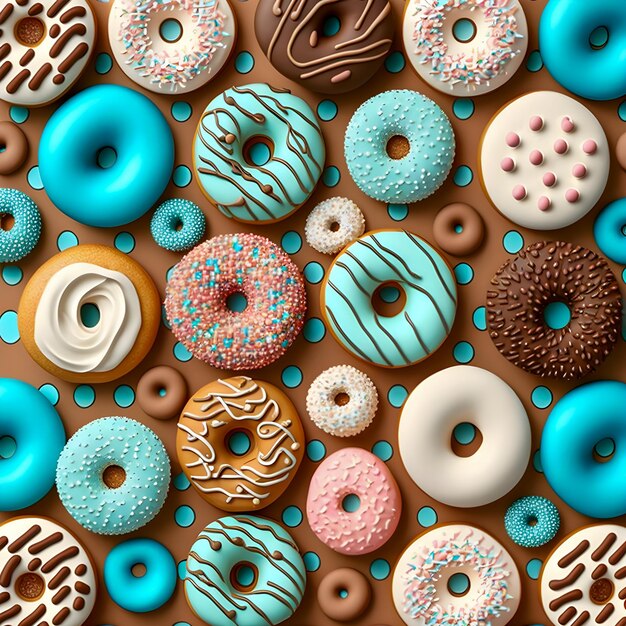 Donuts-Musterillustration