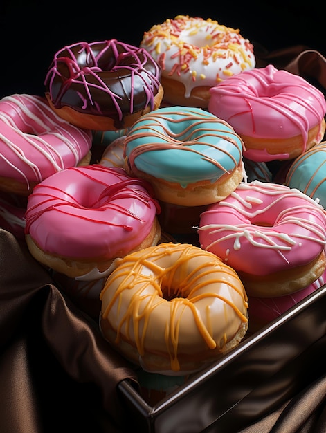 Donuts saborosos e variados