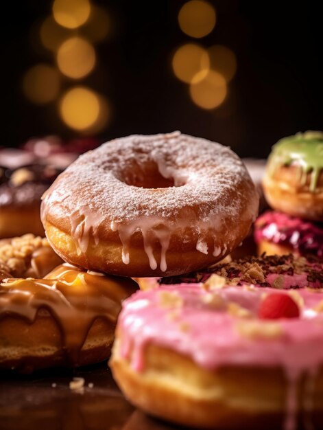 Donuts saborosos e variados