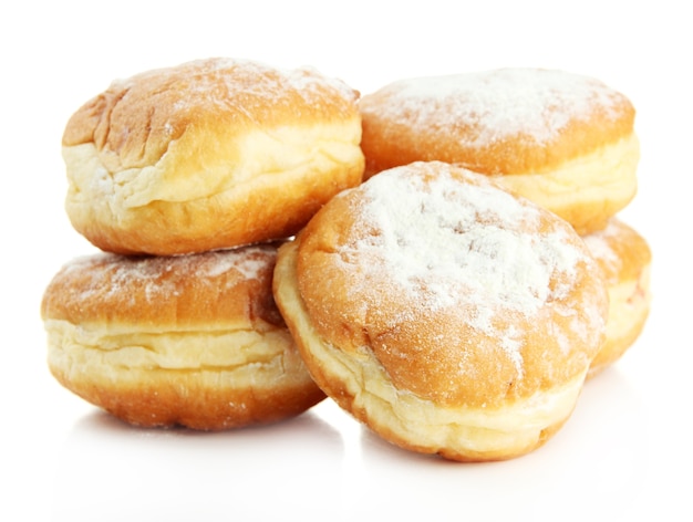 Donuts sabrosos, en blanco