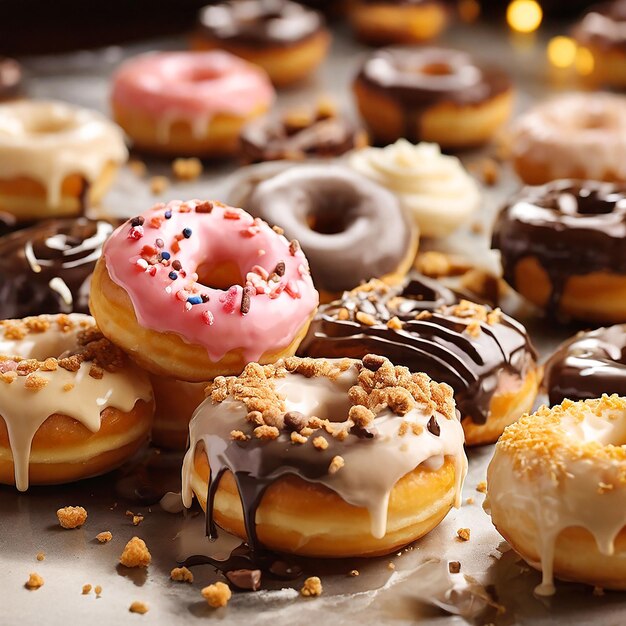 Donuts salpicados Generativo Ai