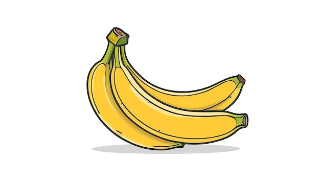 Foto doodle-sketch-vektorillustration mit bananen-ikonen